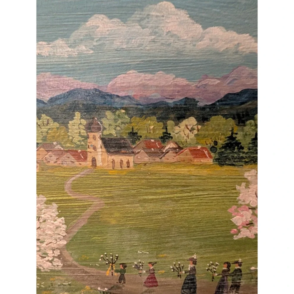 Hand Painted Folk Art 8.25